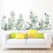 Green Leaves Wall Decor Hanging Vine Flower Wall Stickers Floral Wall Decals Plant Wall Art Spring Home Decorations for Living Room TV Background Nursery Girls Bedroom Office Classroom 16.14 x 1.96 x 1.96 inches
